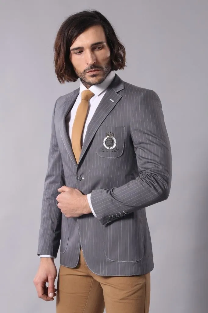 15520 Grey Blazer Jacket
