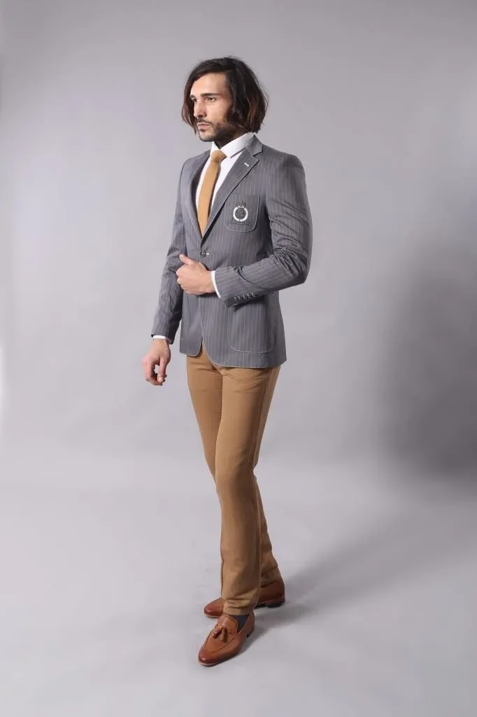 15520 Grey Blazer Jacket