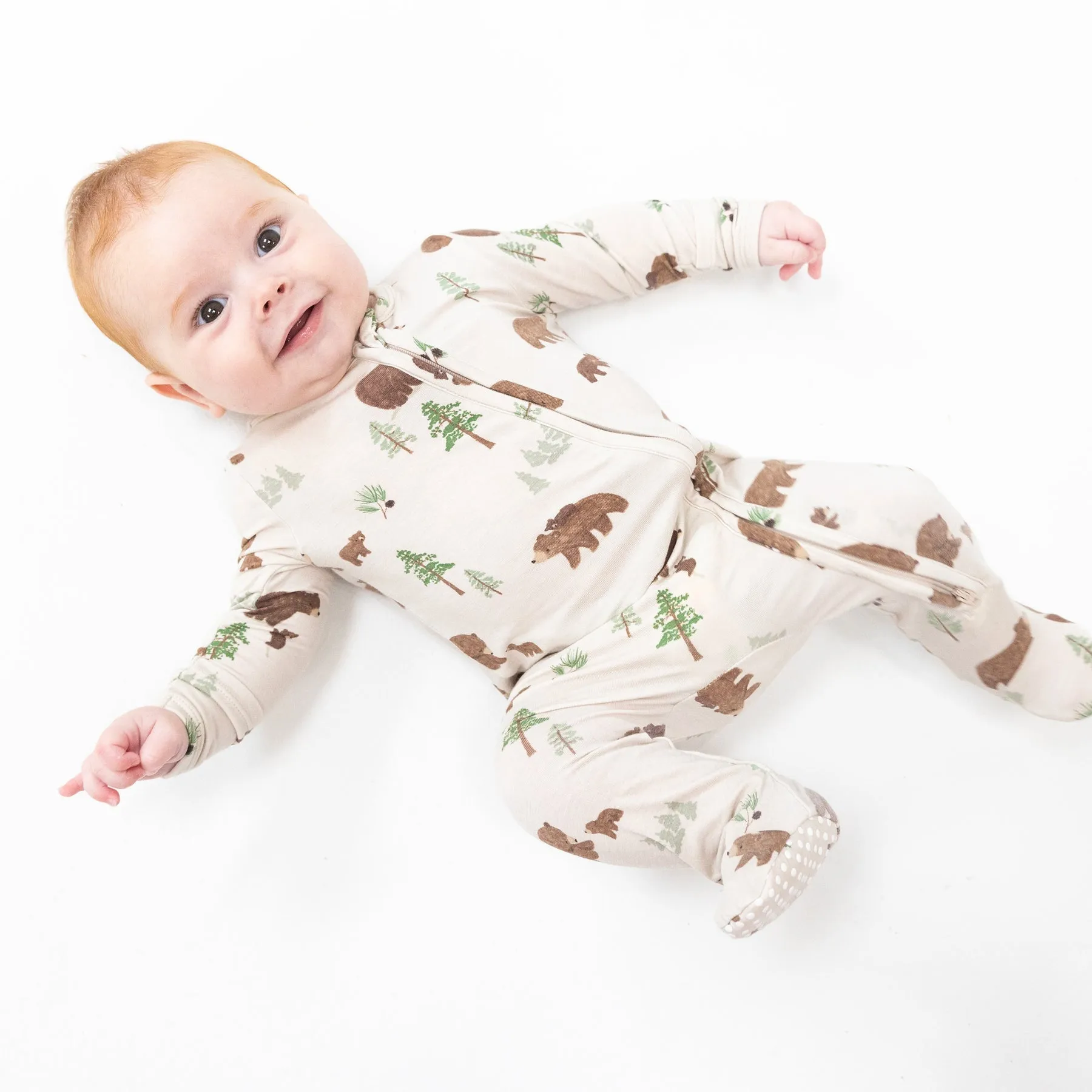 2-Way Zipper Footie -  Sweet Brown Bears by Angel Dear