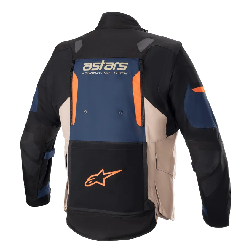 ALPINESTARS HALO DRYSTAR ADVENTURE JACKET - NAVY/KHAKI/ORANGE
