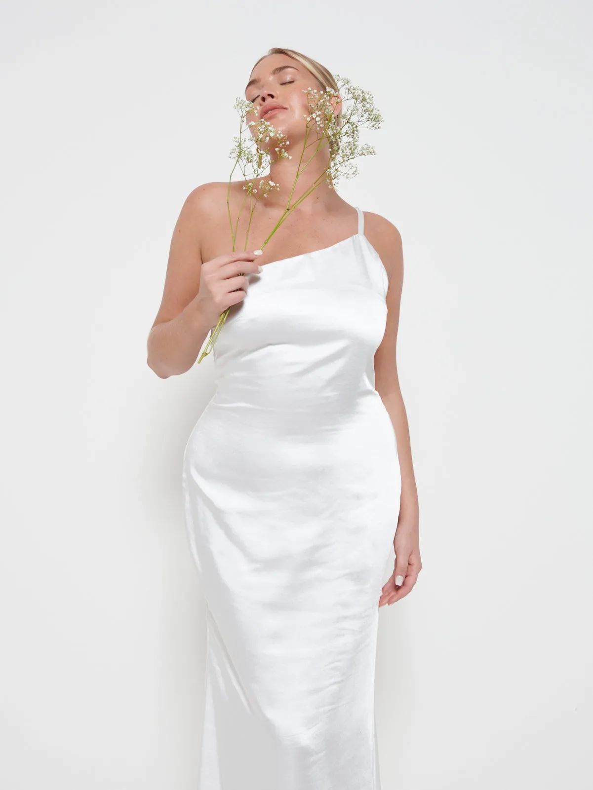 Amelia Maxi Bridesmaid Dress - Matte Ivory