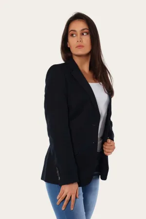 Amelia Womens Blazer Dark Navy