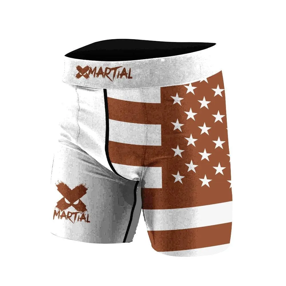 American Fighter Rank BJJ/MMA Compression Shorts