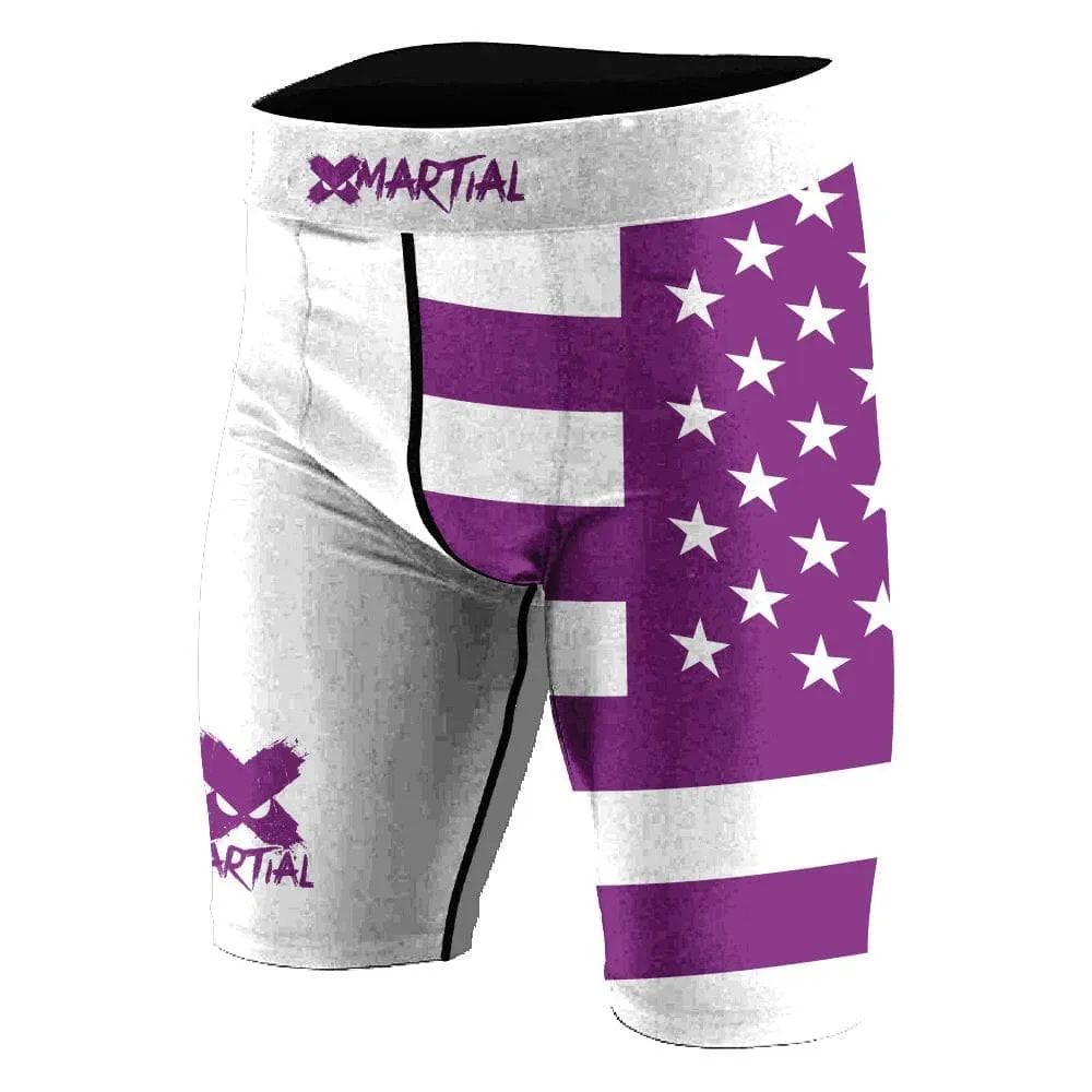 American Fighter Rank BJJ/MMA Compression Shorts