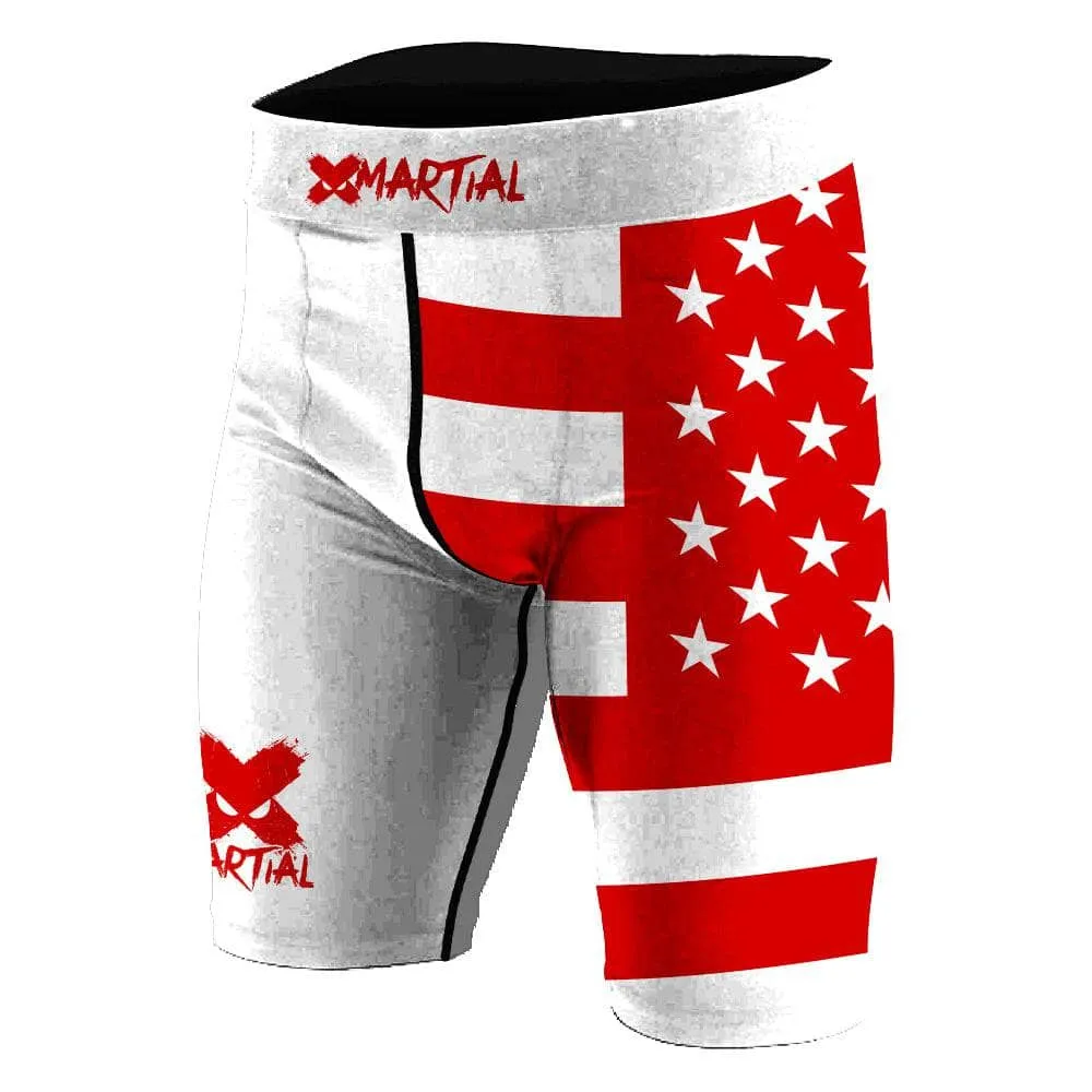 American Fighter Rank BJJ/MMA Compression Shorts