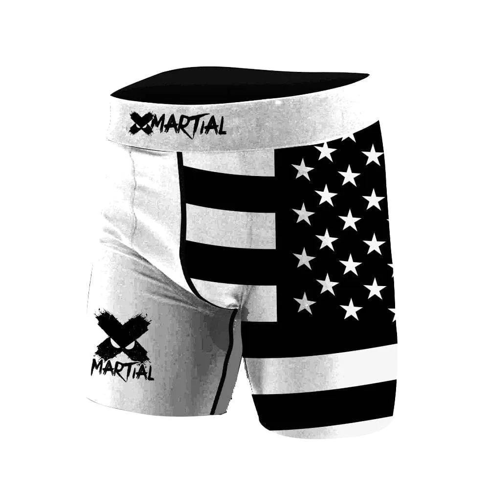 American Fighter Rank BJJ/MMA Compression Shorts