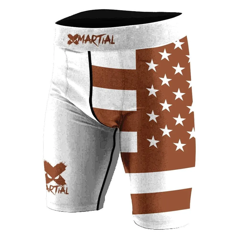American Fighter Rank BJJ/MMA Compression Shorts