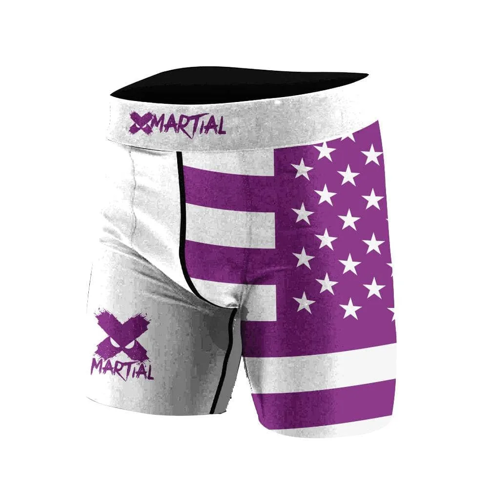 American Fighter Rank BJJ/MMA Compression Shorts