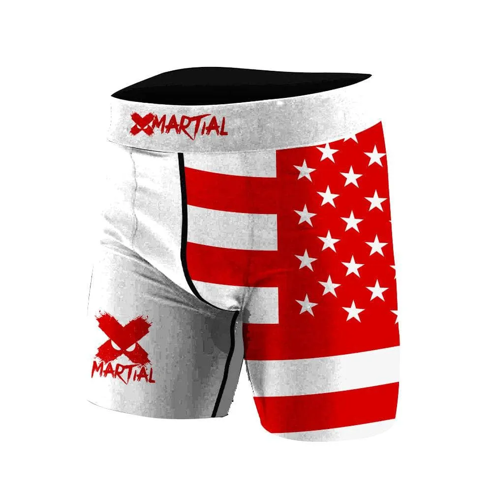 American Fighter Rank BJJ/MMA Compression Shorts