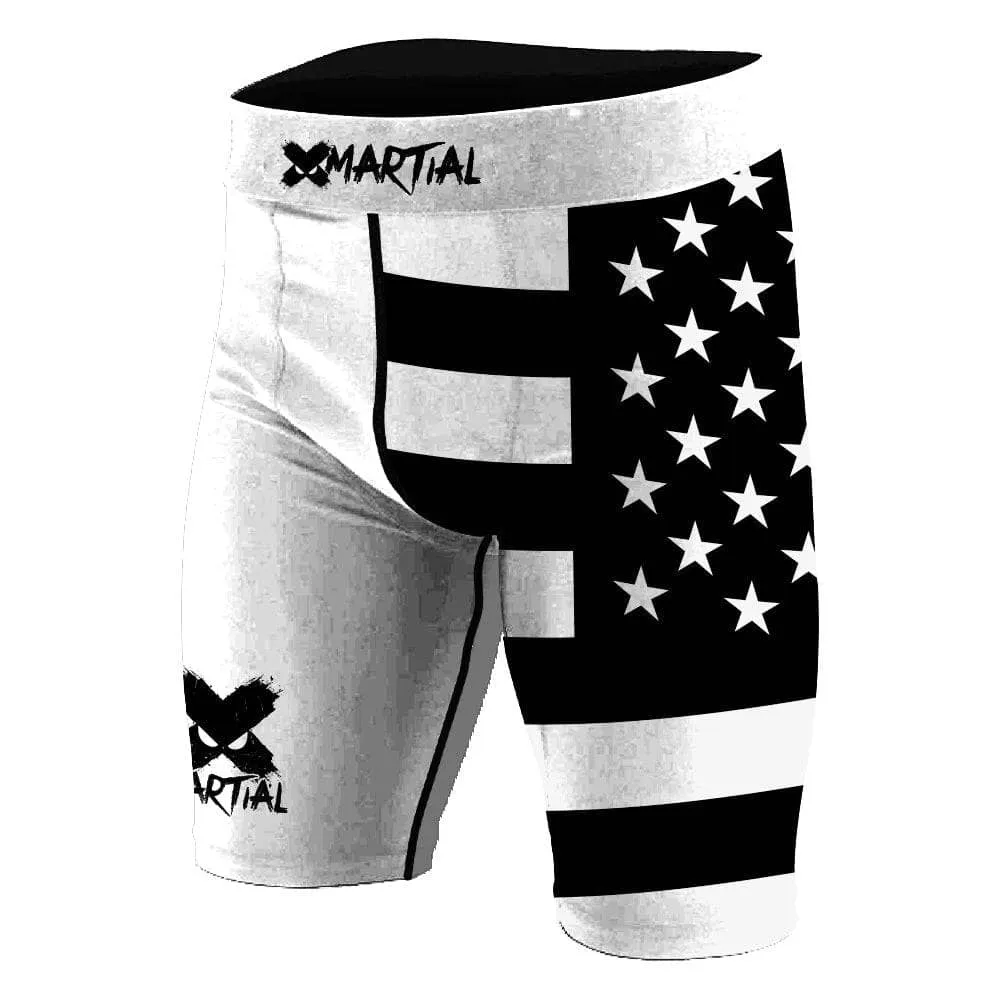 American Fighter Rank BJJ/MMA Compression Shorts