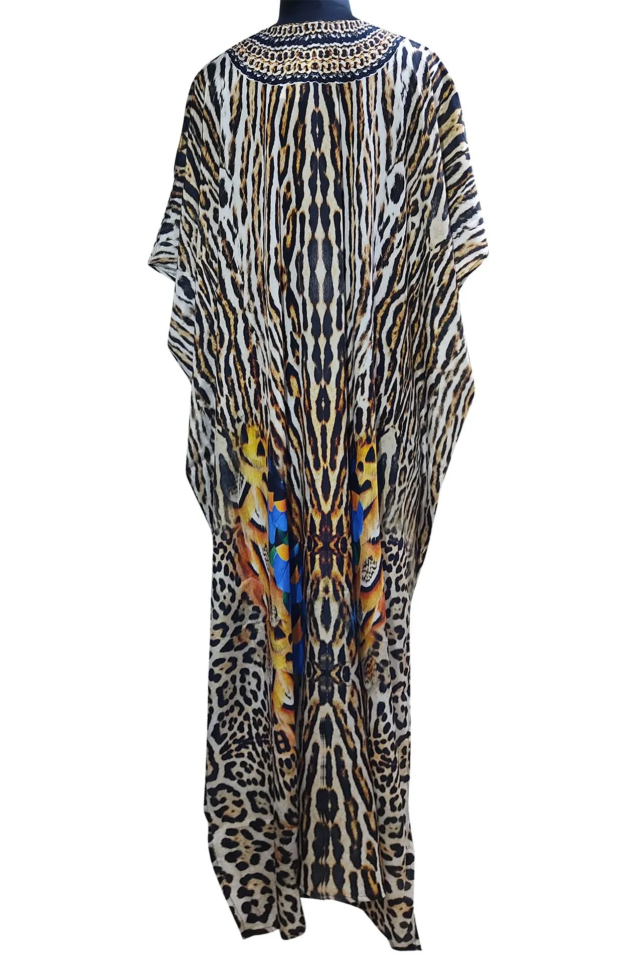 Animal Print Convertible Long Kaftan