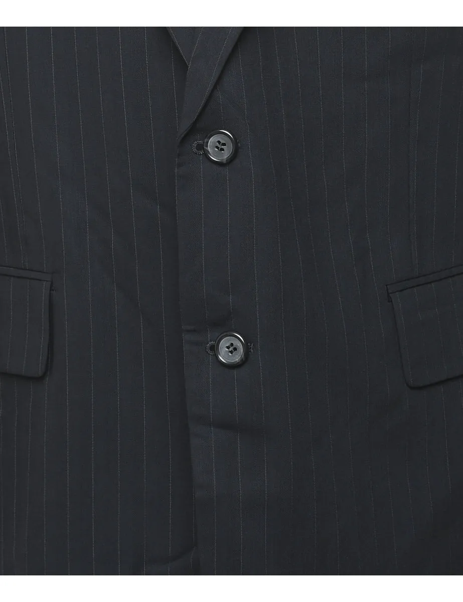 Black Striped Blazer - XL