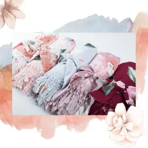 Boho Floral Robes - Tassels Robes with Fringes- Cotton Floral Robe - Bridesmaid Robes- Bohemian Robes for Wedding Getting Ready