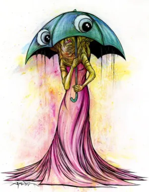 Brella Giclee Print by Alex Pardee