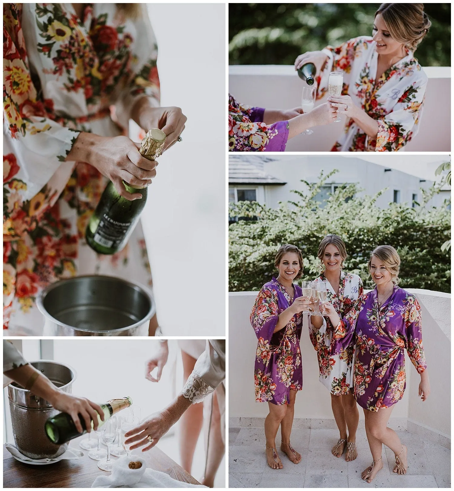Bridesmaid Robes, Floral Bridesmaid Robes, Satin Floral, Robes for Bridesmaid, Bridesmaid Gift, Personalized Robes