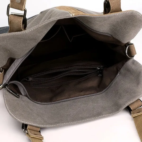 Canva Chic Stylish Fashion Crossbody Messenger Tote Bag
