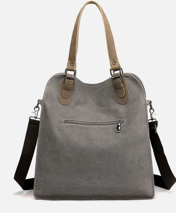 Canva Chic Stylish Fashion Crossbody Messenger Tote Bag