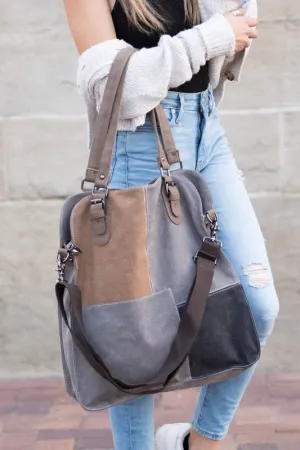 Canva Chic Stylish Fashion Crossbody Messenger Tote Bag