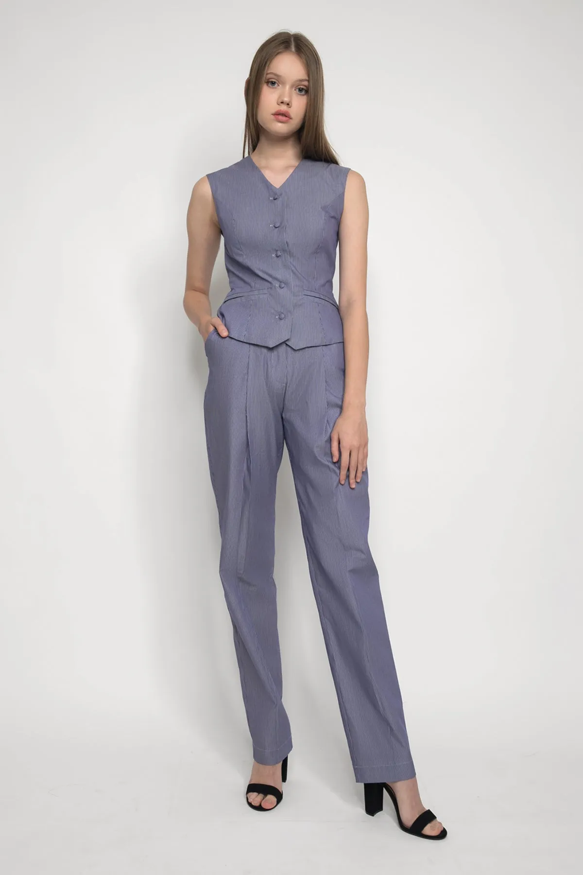 CARINA BACK BELTED VEST