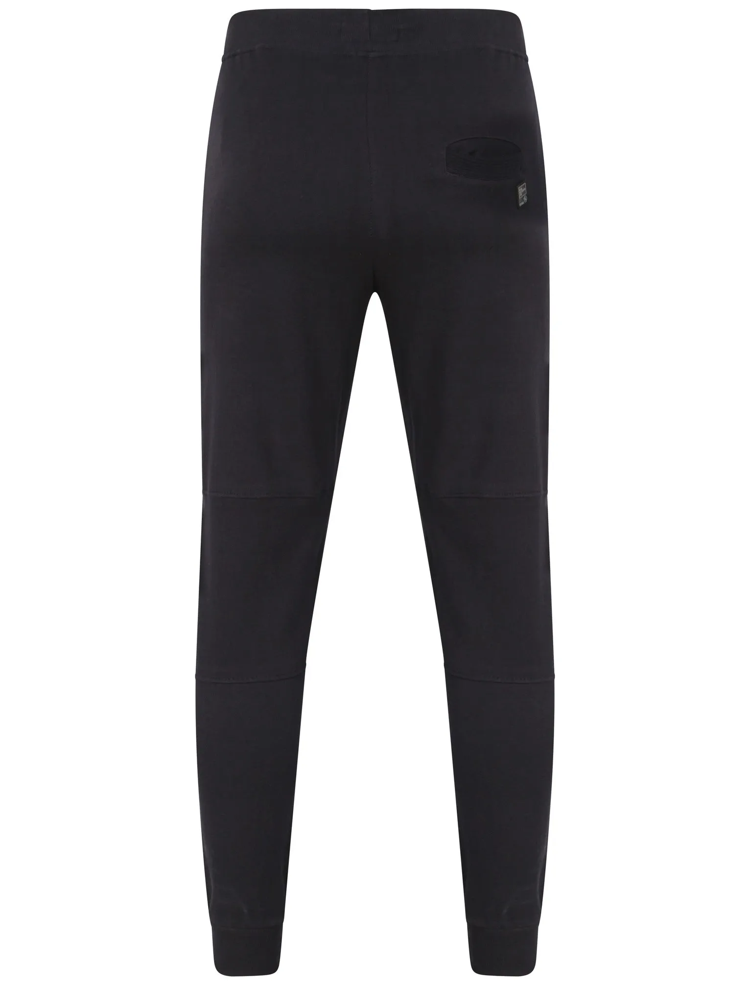 Collent Cuffed Joggers with Ribbed Panels in True Navy - Dissident