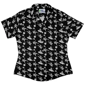 Cosmic Explorers Space Curvy Button Up Shirt