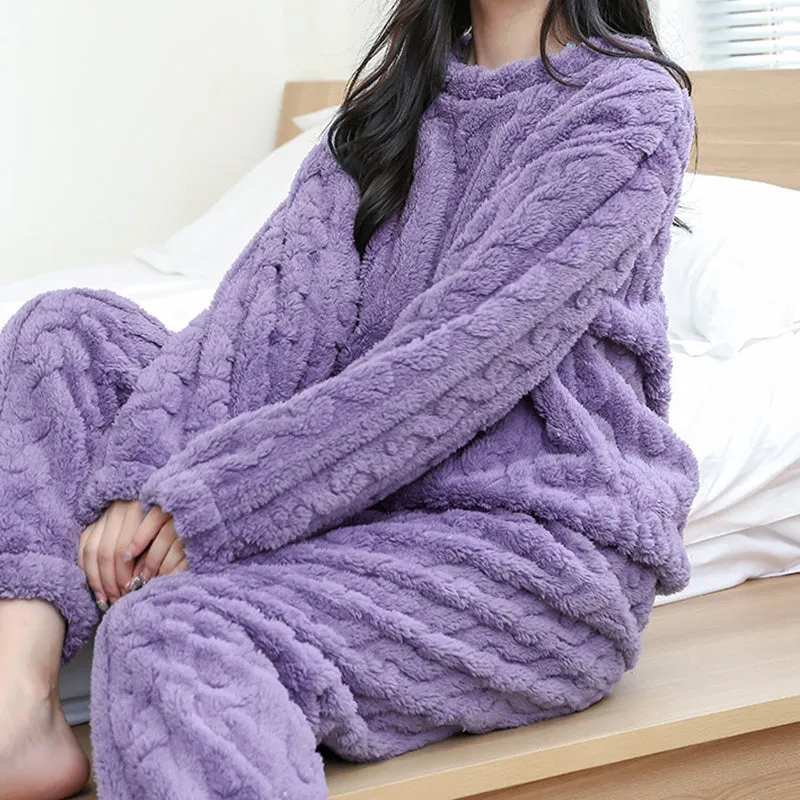 Cozy Coral Fleece Pajamas
