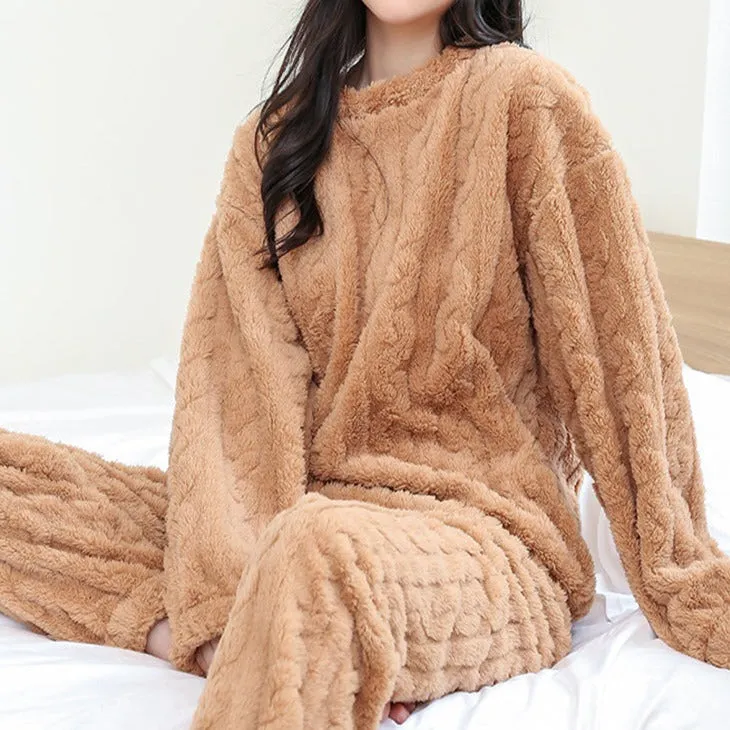Cozy Coral Fleece Pajamas