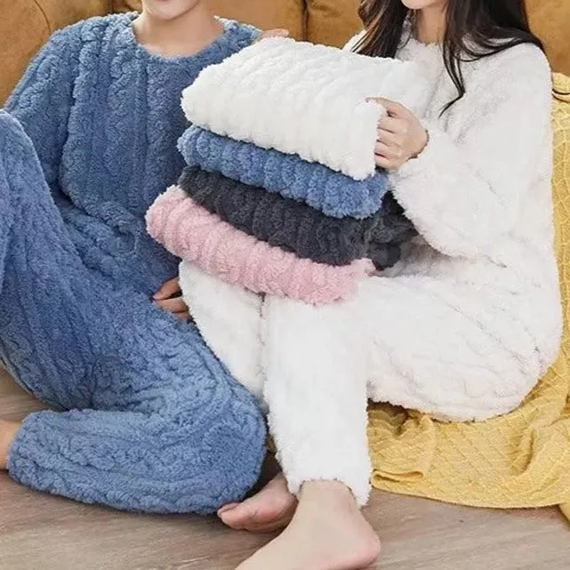 Cozy Coral Fleece Pajamas