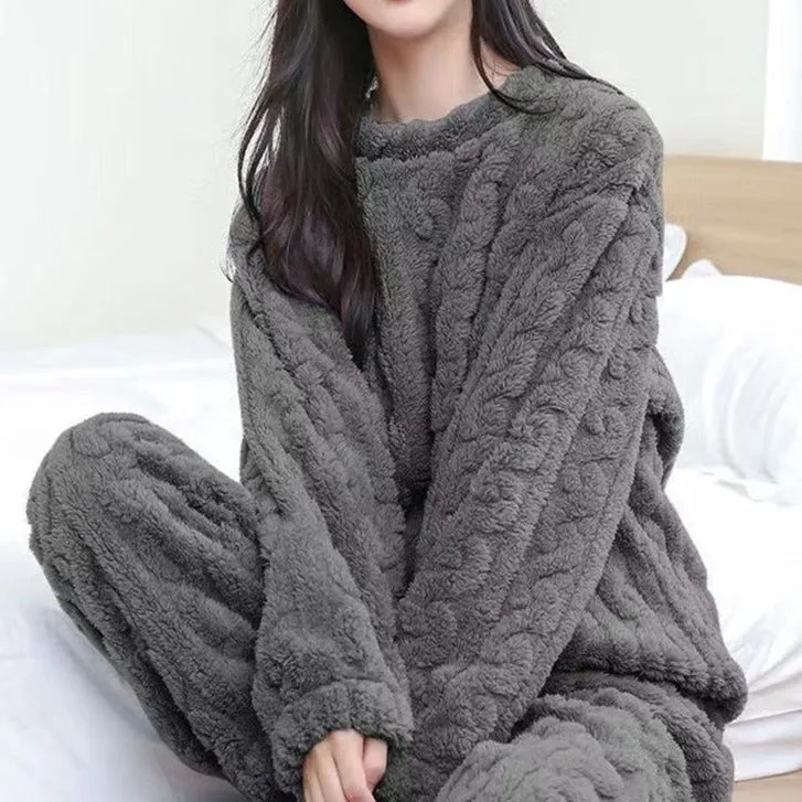 Cozy Coral Fleece Pajamas