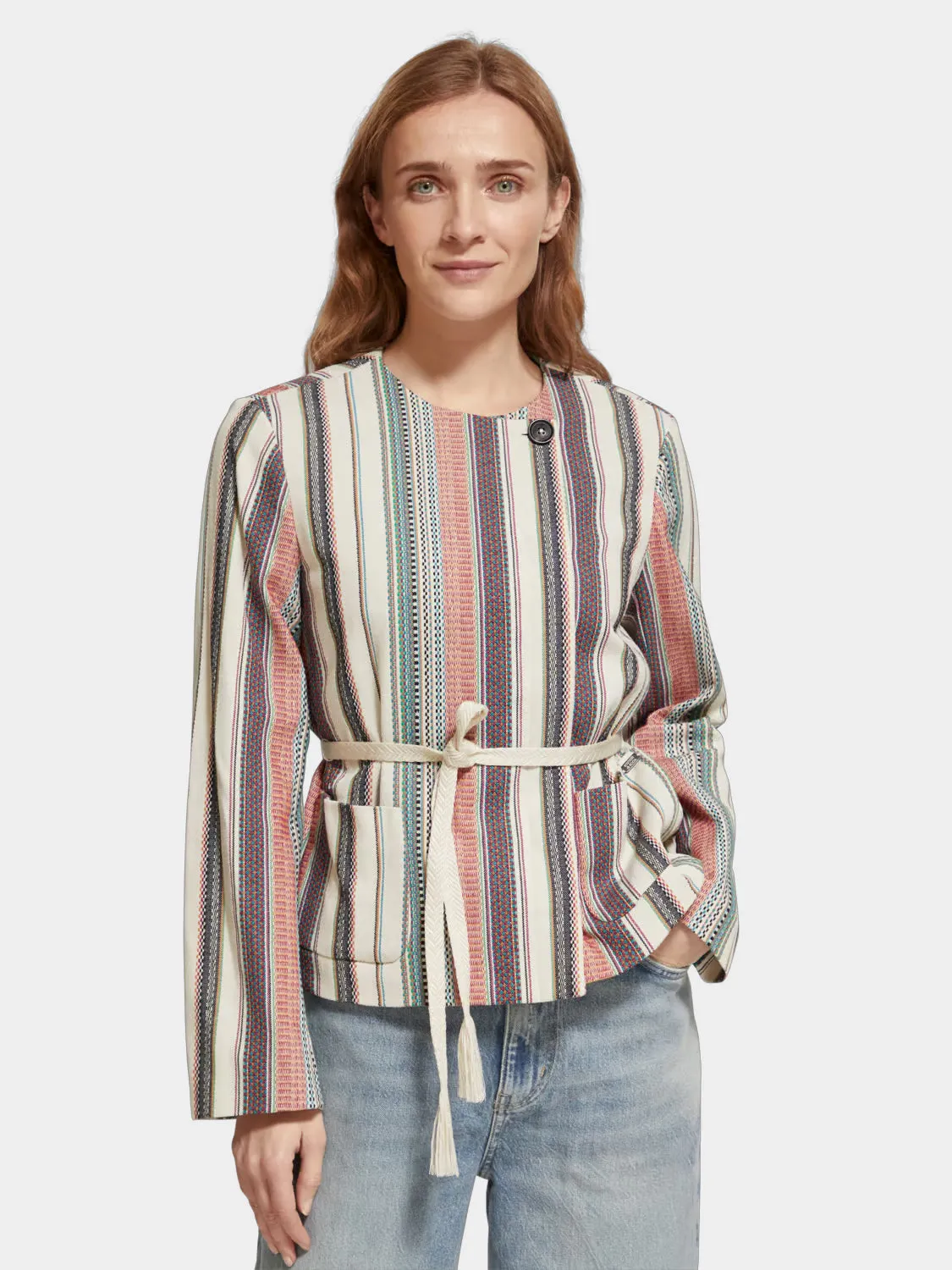 Crafted striped blazer