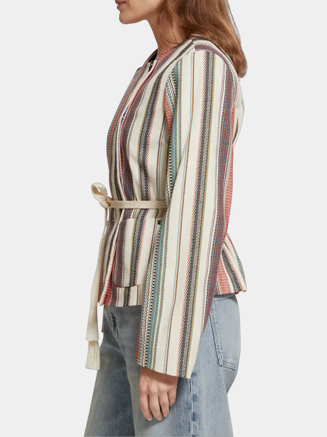 Crafted striped blazer