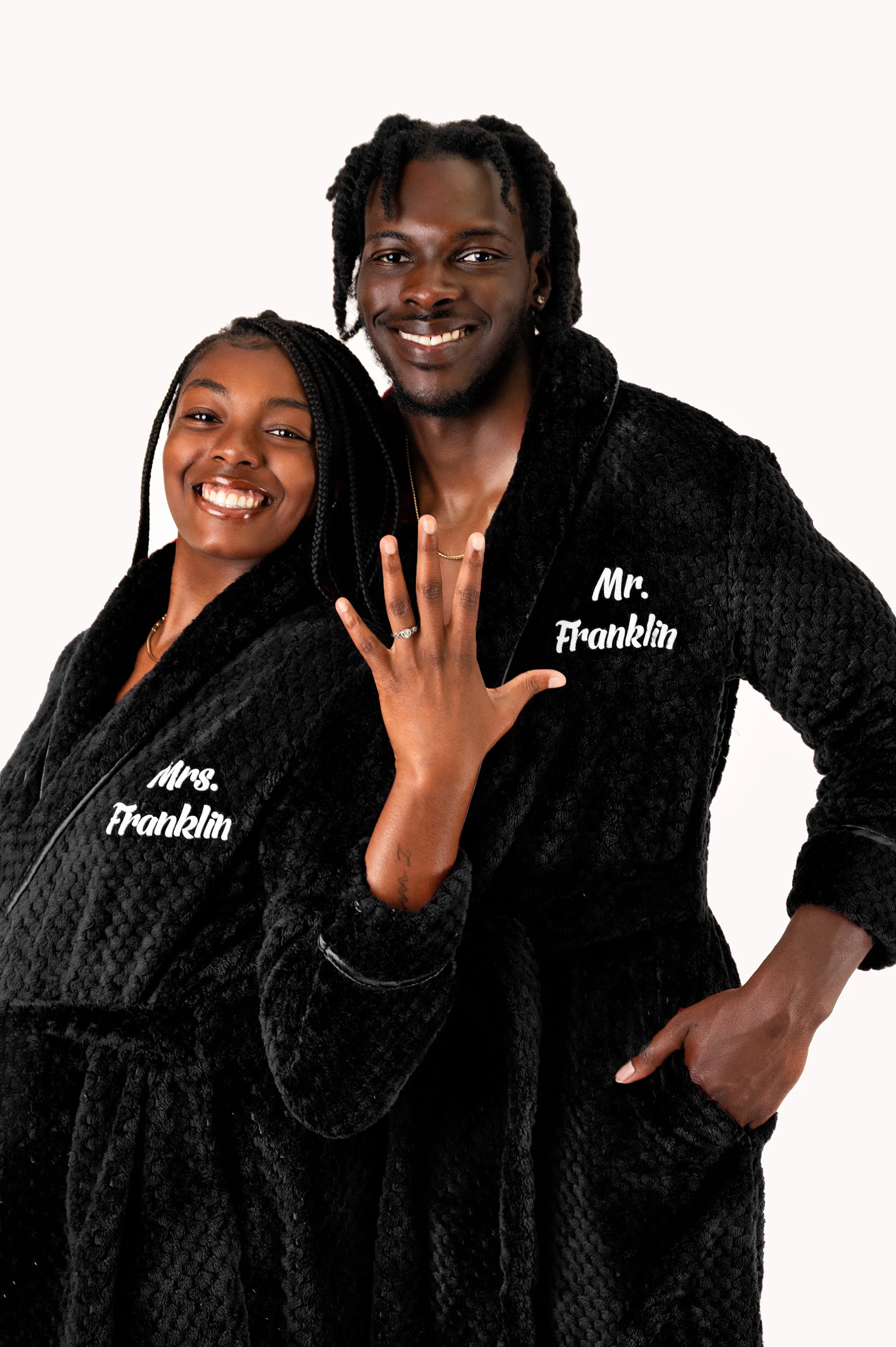 Customized Matching Bathrobes for Women and Men Style 1