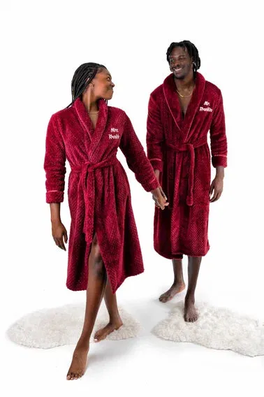 Customized Matching Bathrobes for Women and Men Style 1