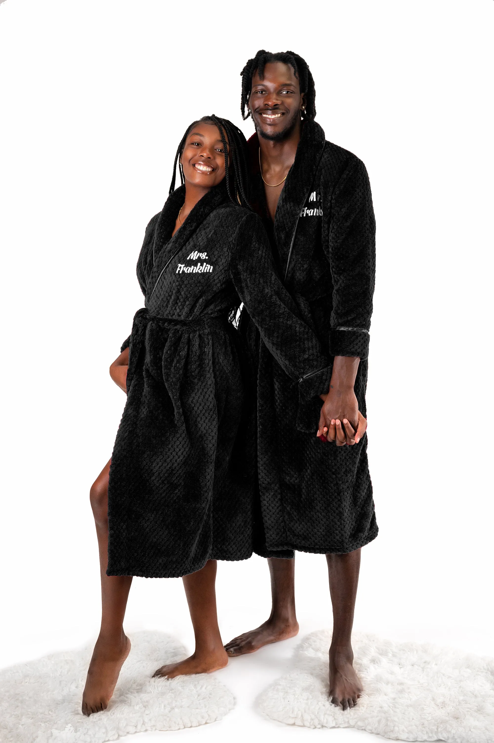 Customized Matching Bathrobes for Women and Men Style 1