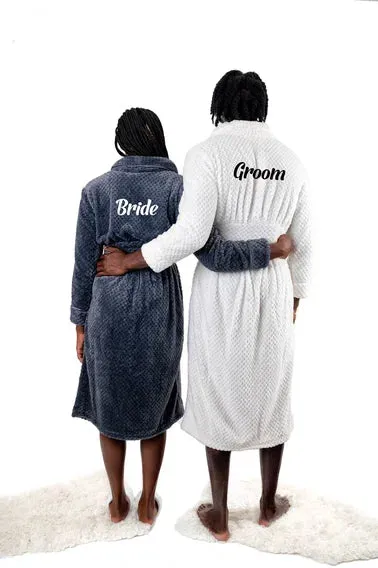 Customized Matching Bathrobes for Women and Men Style 1