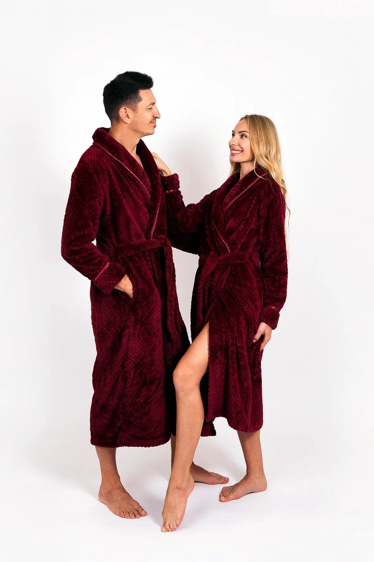 Customized Matching Bathrobes for Women and Men Style 1