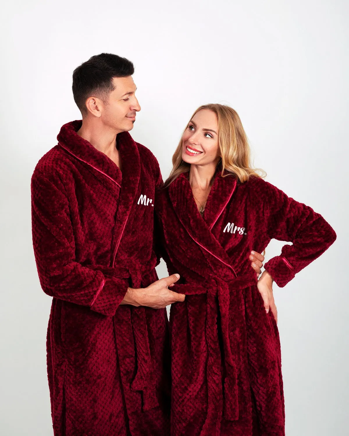 Customized Matching Bathrobes for Women and Men Style 1