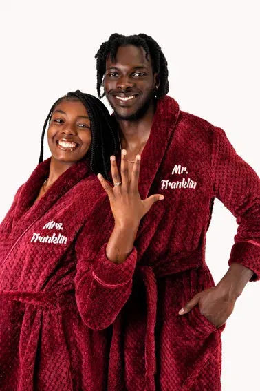 Customized Matching Bathrobes for Women and Men Style 1