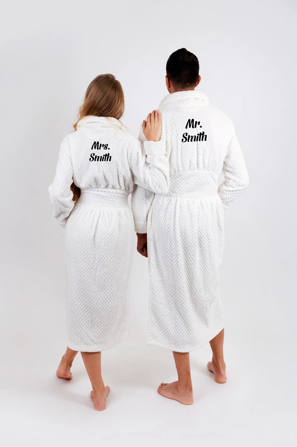 Customized Matching Bathrobes for Women and Men Style 1