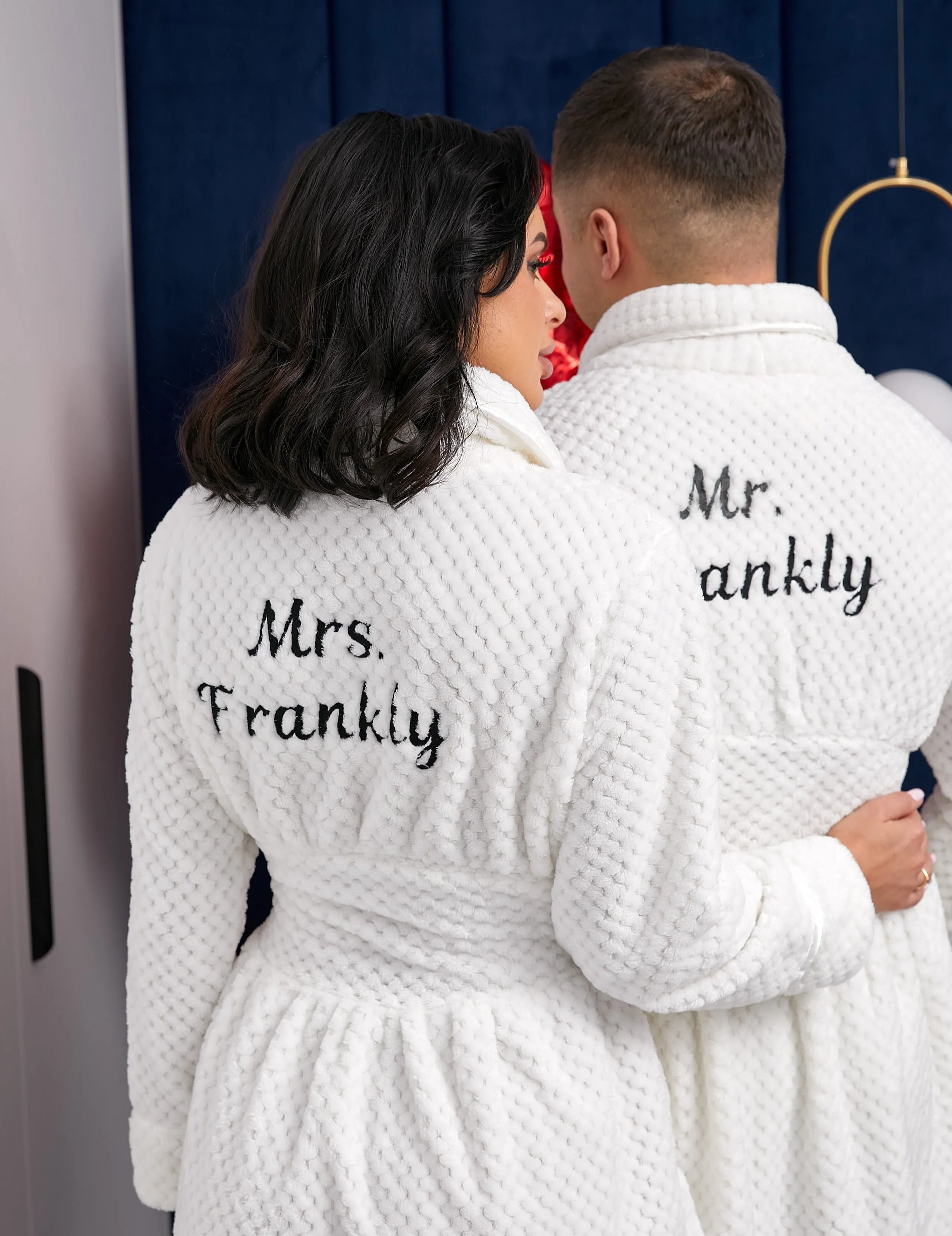 Customized Matching Bathrobes for Women and Men Style 1