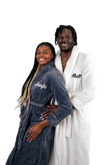 Customized Matching Bathrobes for Women and Men Style 1
