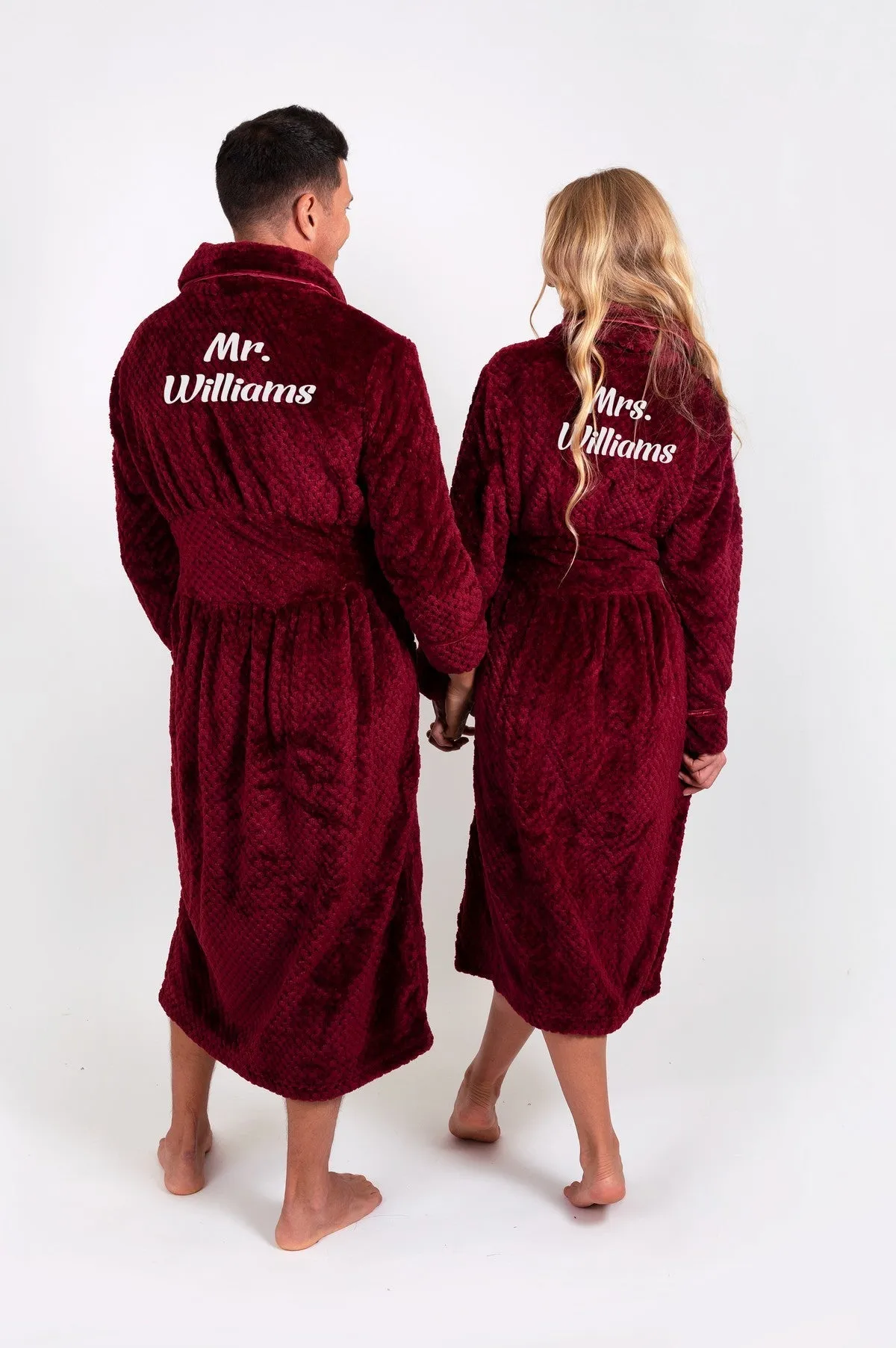Customized Matching Bathrobes for Women and Men Style 1
