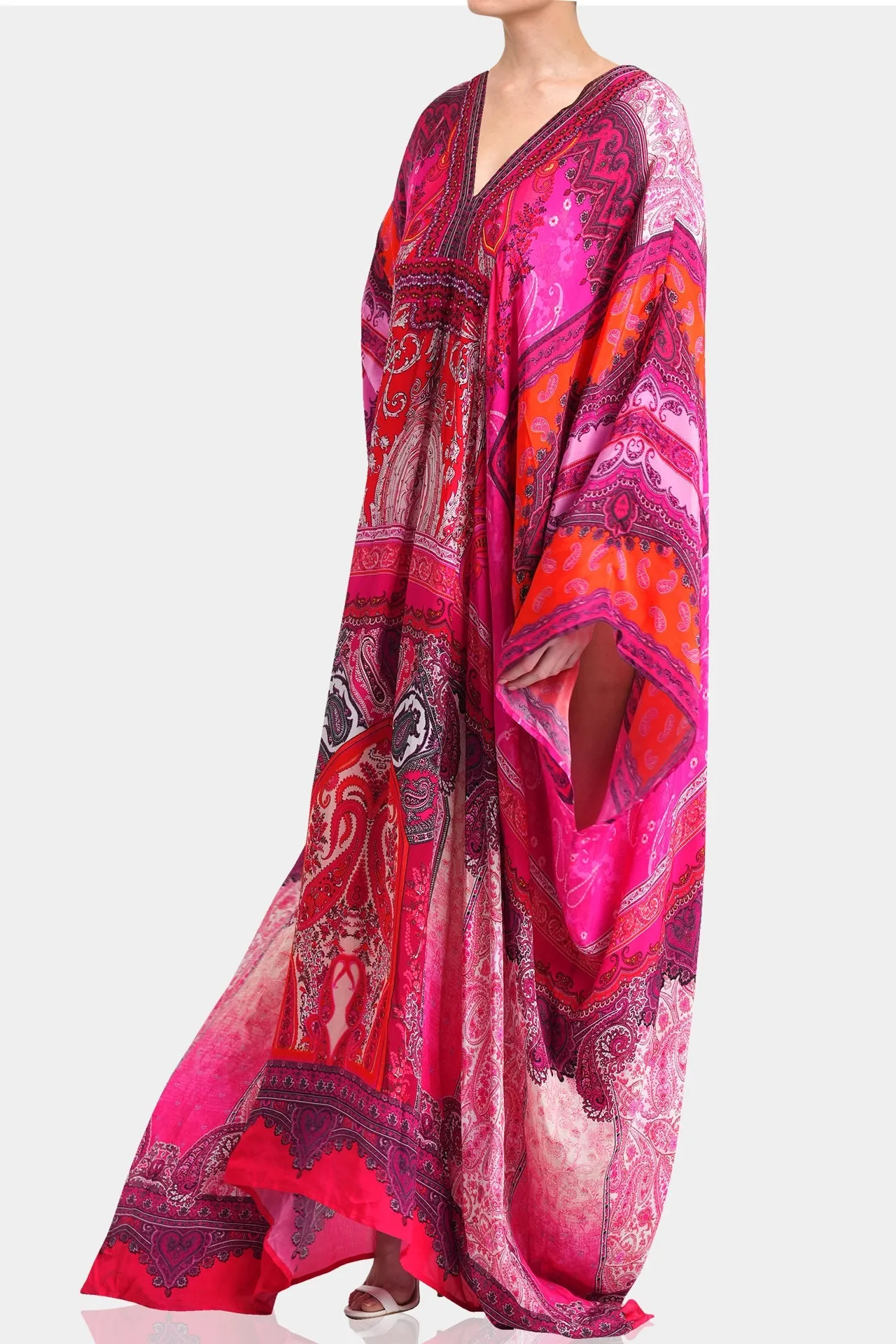 Designer Beach Vacation Kaftan Dress