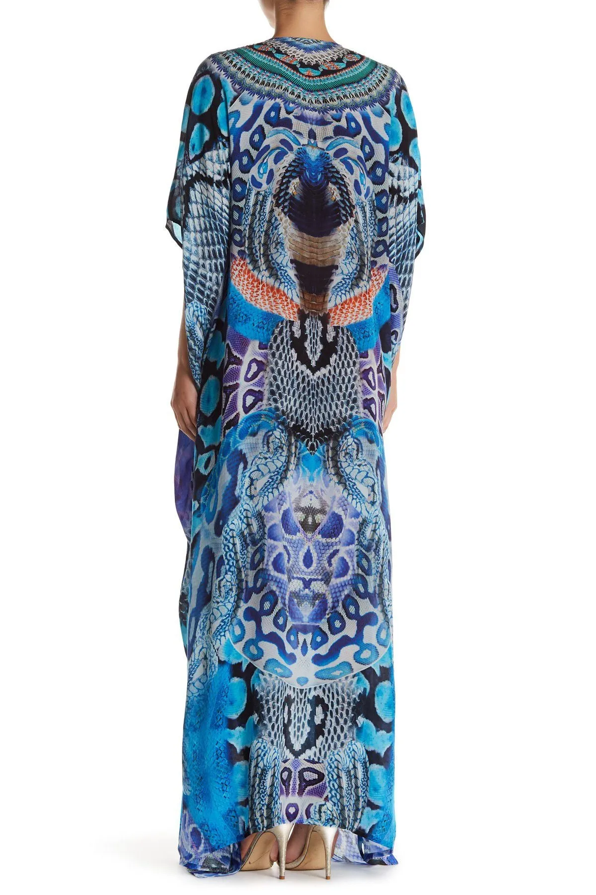 Designer Blue Kaftan Dress