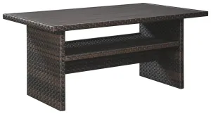 Easy Isle P455-625 Dark BrownBeige RECT Multi-Use Table