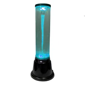 EasyGo Water Vortex Tornado Lava Lamp – Color Changing – Kids Science Gift – Mood Light - 14” Tall – BONUS Beads to Amplify Tornado