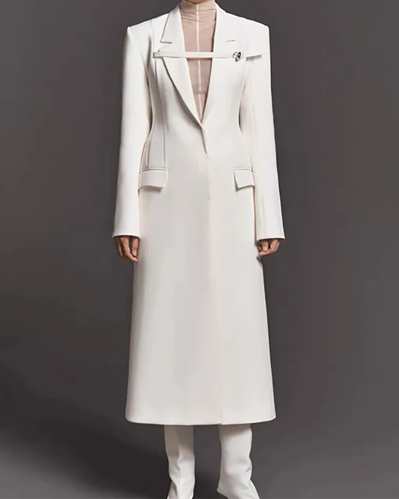 Elegant Commuter Long Suit Jacket