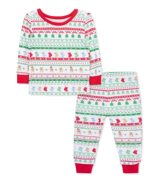 Fair Isle Pajama Set (2T-4T)