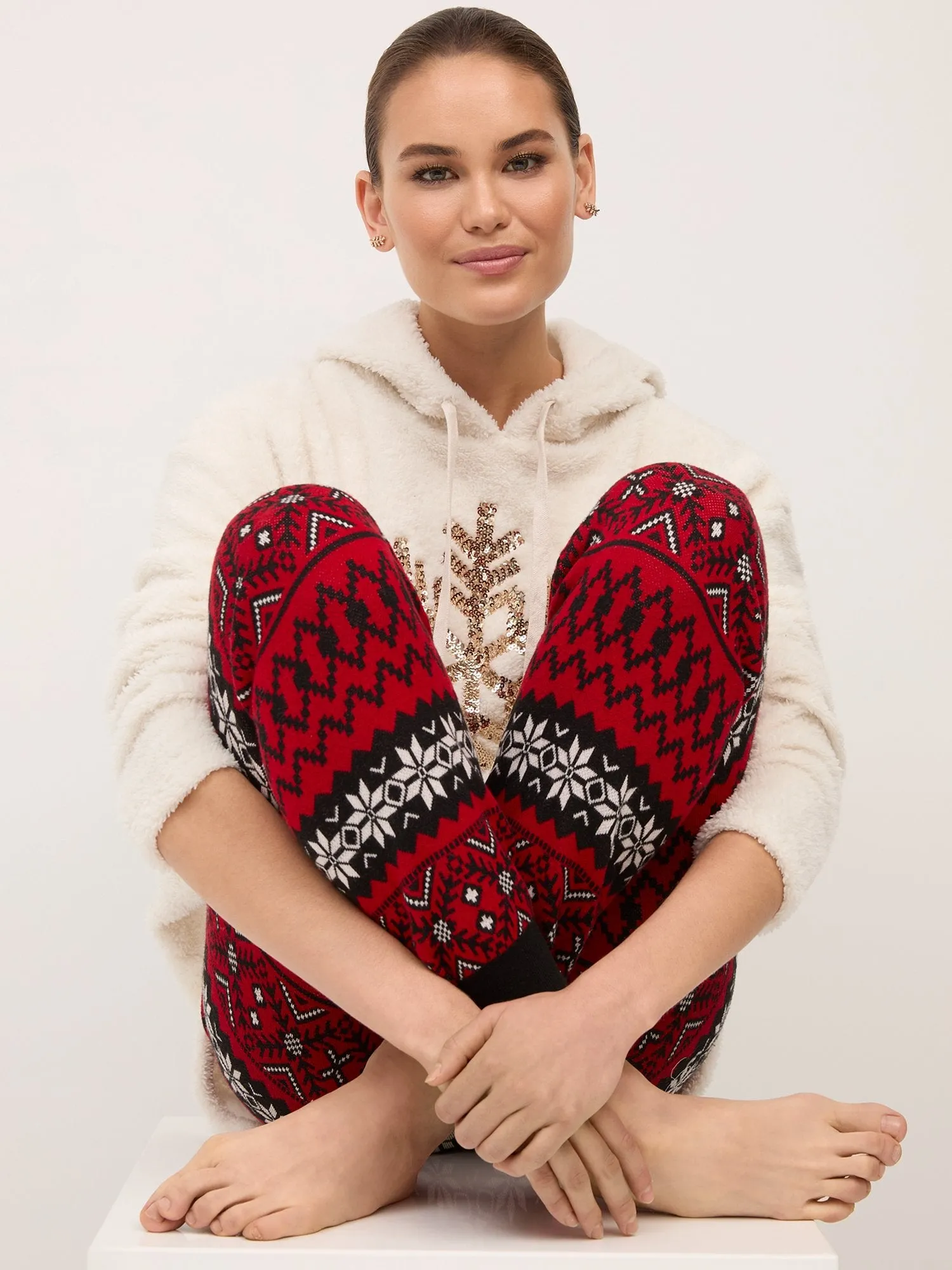 Fair-Isle Tapered Legging
