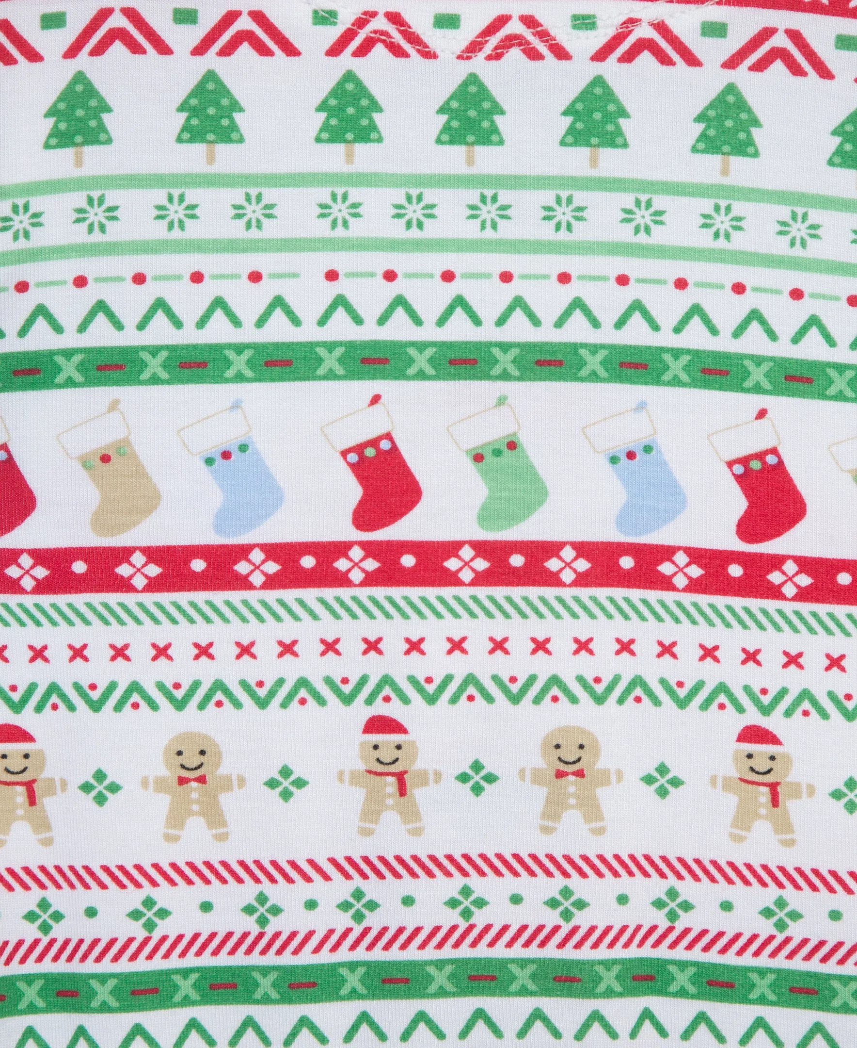 Fair Isle Zip Front Footie & Hat (12M-24M)